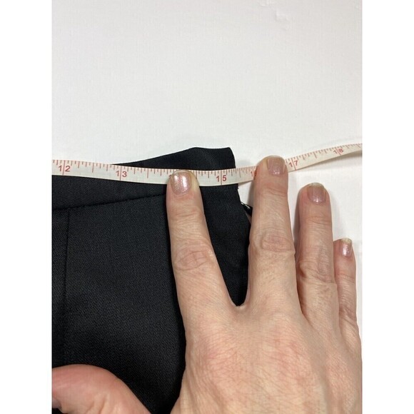 Lafayette 148 Trousers Dress Pants Black Size 10 Fully Lined Side Zip Wool - Picture 3 of 10